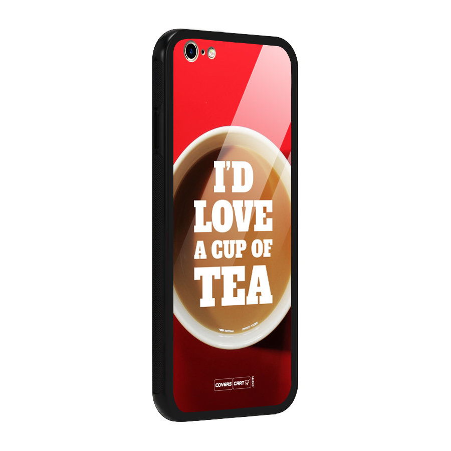 Cup of Tea Glass Back Case for iPhone 6 Plus 6S Plus