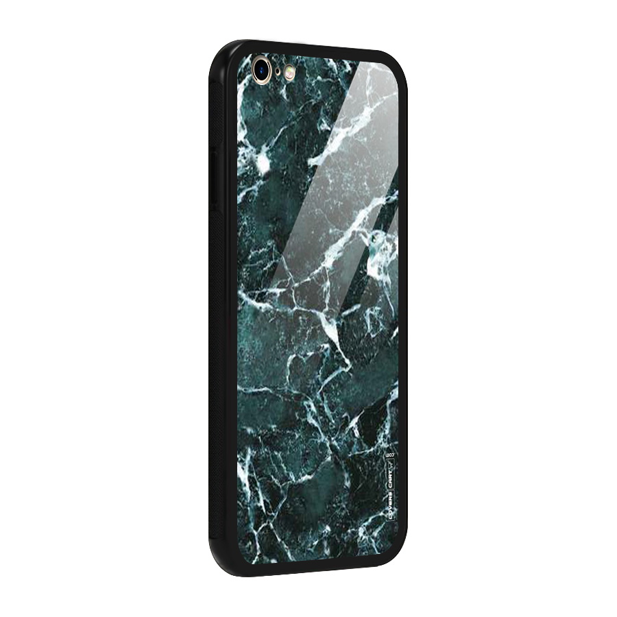 Dark Green Marble Glass Back Case for iPhone 6 Plus 6S Plus