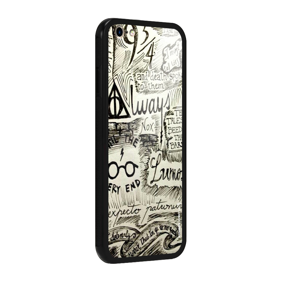 Doodle Art Glass Back Case for iPhone 6 Plus 6S Plus