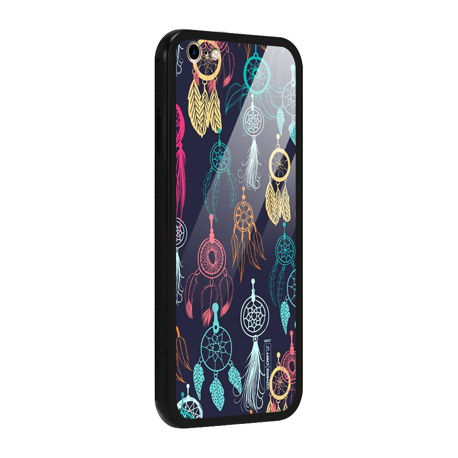 Dream Catcher Pattern Glass Back Case for iPhone 6 Plus 6S Plus