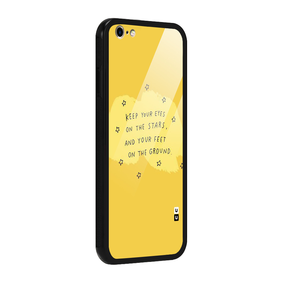 Feet On Ground Glass Back Case for iPhone 6 Plus 6S Plus
