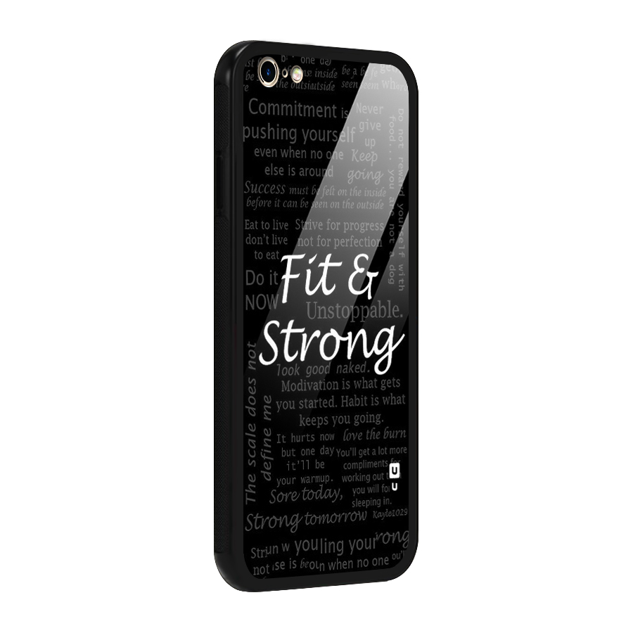 Fit And Strong Glass Back Case for iPhone 6 Plus 6S Plus