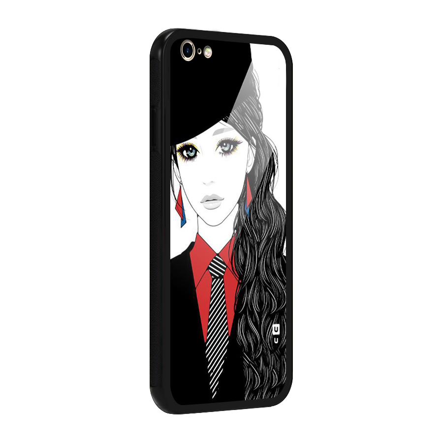 Girl Tie Glass Back Case for iPhone 6 Plus 6S Plus