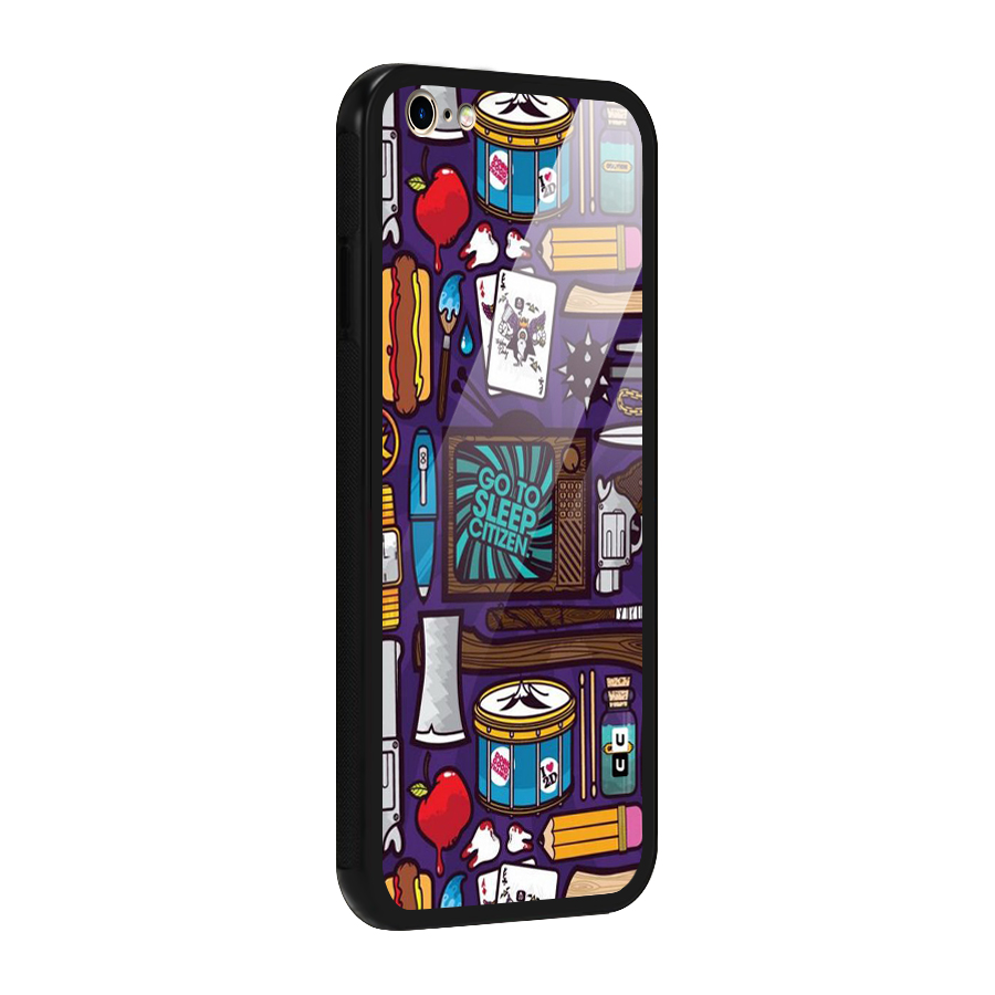 Go To Sleep Glass Back Case for iPhone 6 Plus 6S Plus