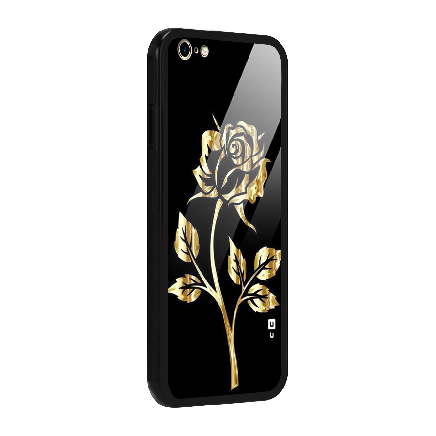 Gold Rose Glass Back Case for iPhone 6 Plus 6S Plus
