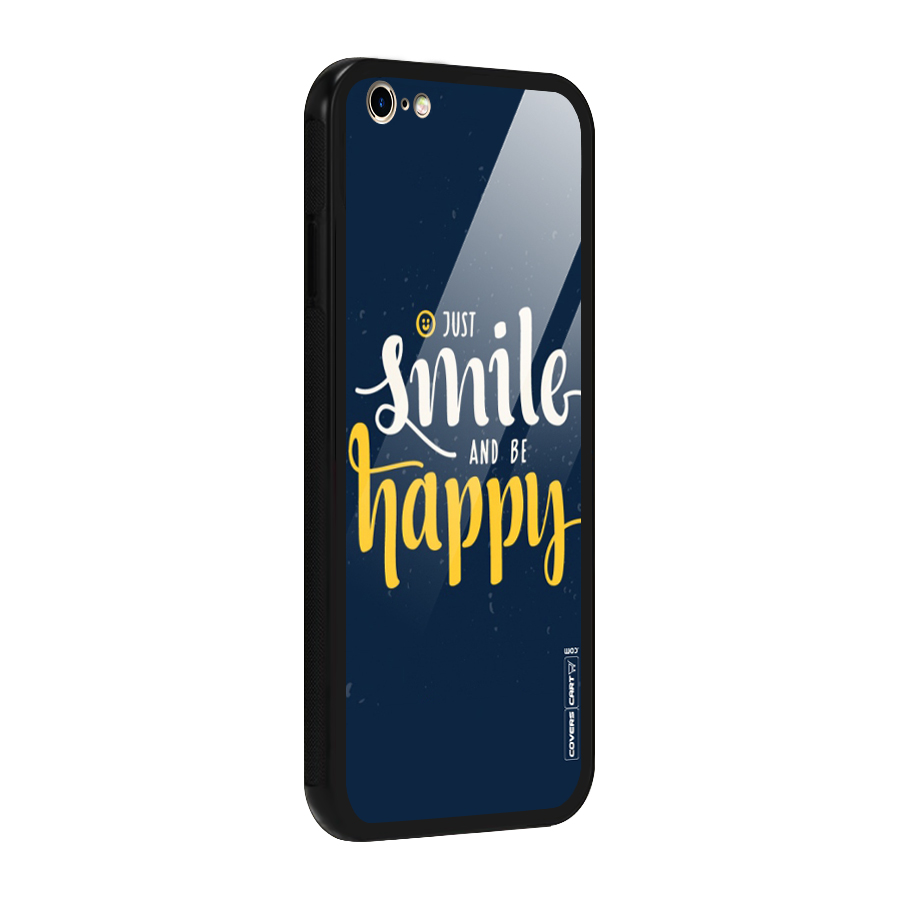 Just Smile Glass Back Case for iPhone 6 Plus 6S Plus