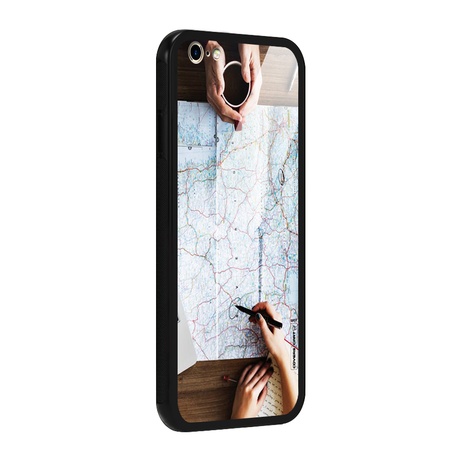 Just Travel Glass Back Case for iPhone 6 Plus 6S Plus