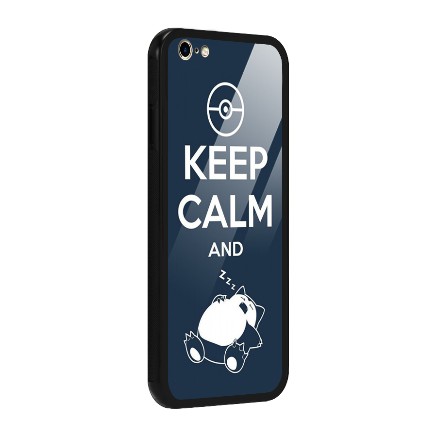 Keep Calm and Sleep Glass Back Case for iPhone 6 Plus 6S Plus