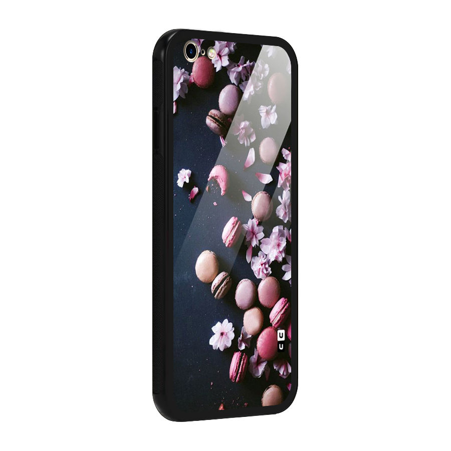 Macaroons And Cheery Blossoms Glass Back Case for iPhone 6 Plus 6S Plus