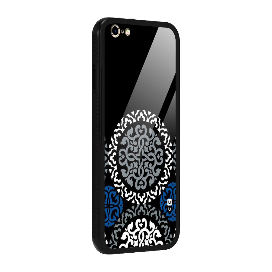Mandala Circle Pattern Glass Back Case for iPhone 6 Plus 6S Plus
