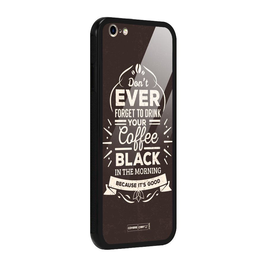 Morning Coffee Love Glass Back Case for iPhone 6 Plus 6S Plus