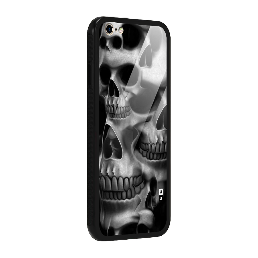 Multiple Skulls Glass Back Case for iPhone 6 Plus 6S Plus