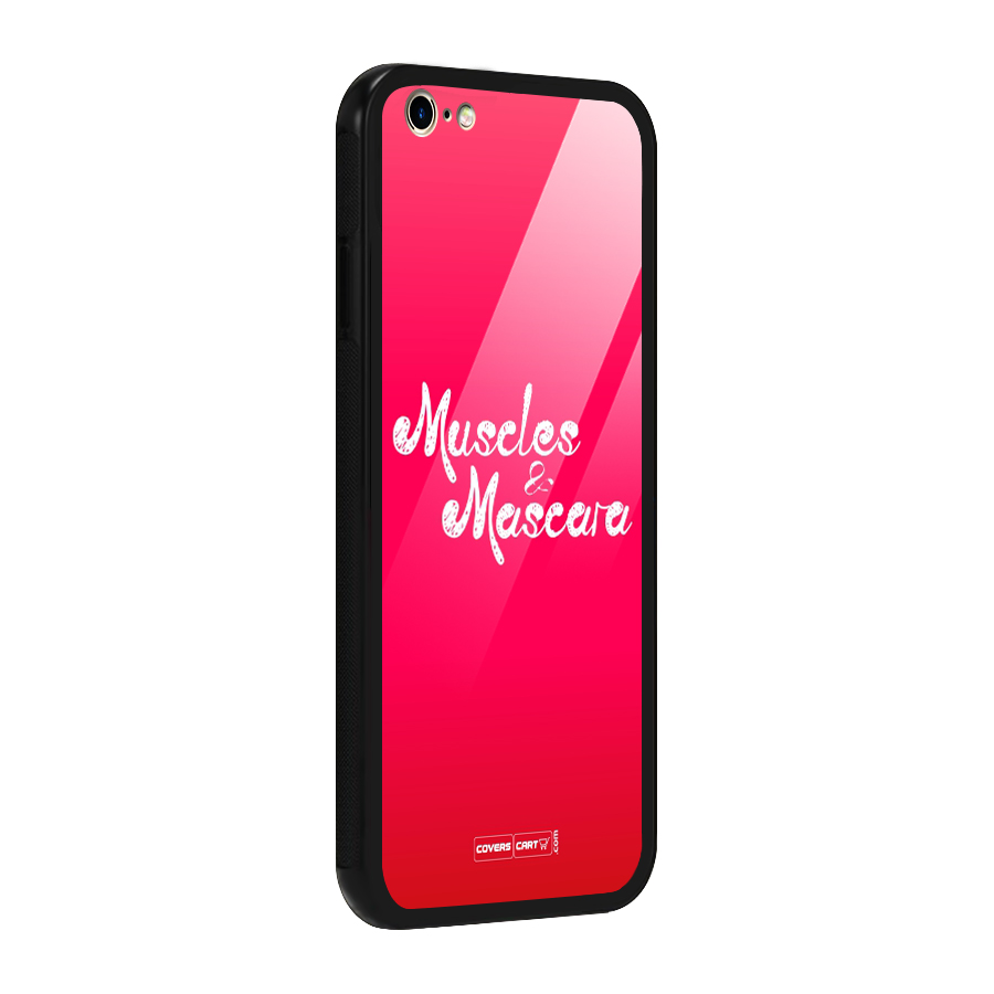 Muscles and Mascara Glass Back Case for iPhone 6 Plus 6S Plus