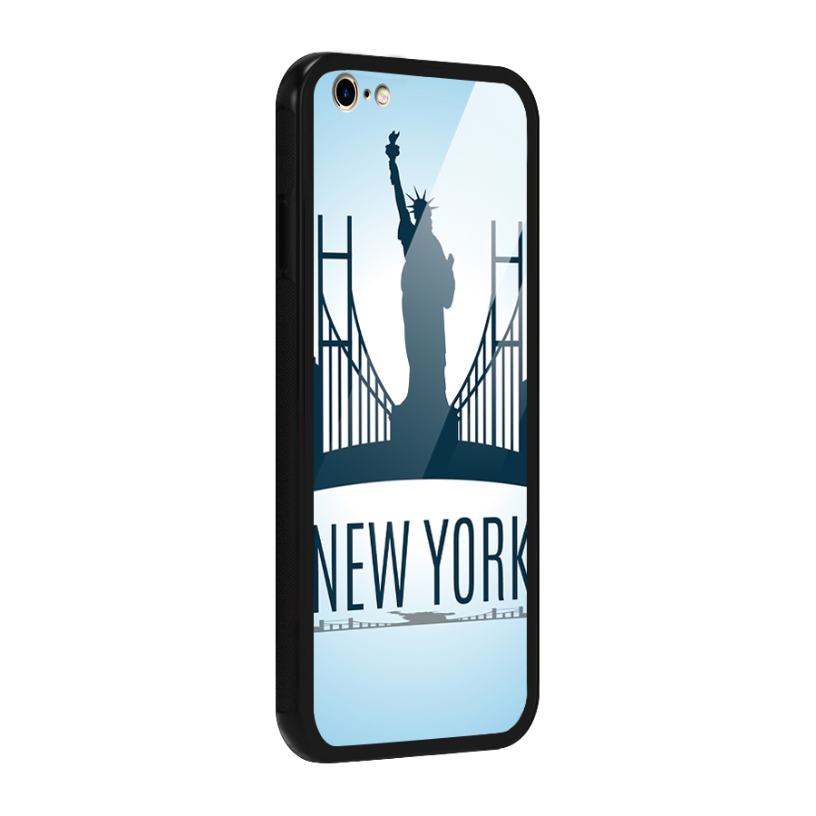 New York Skyline Glass Back Case for iPhone 6 Plus 6S Plus