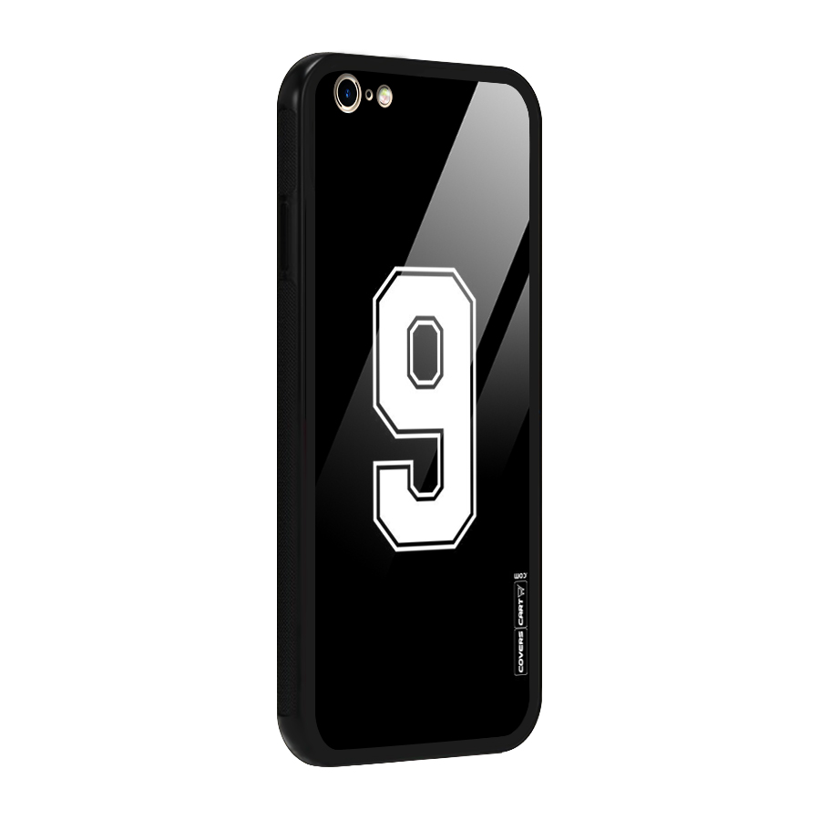 Number 9 Glass Back Case for iPhone 6 Plus 6S Plus