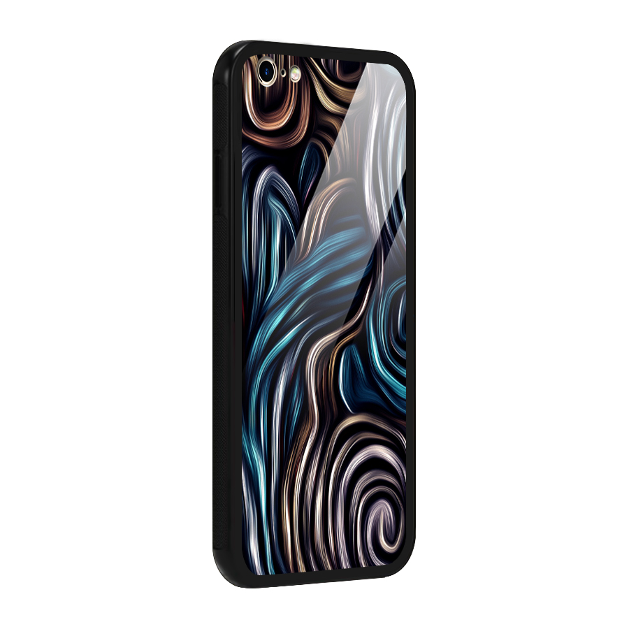 Oil Paint Artwork Glass Back Case for iPhone 6 Plus 6S Plus