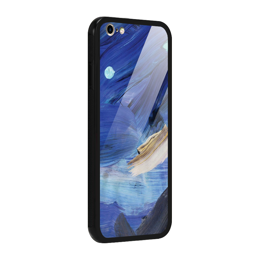 Paint Brush Strokes Glass Back Case for iPhone 6 Plus 6S Plus