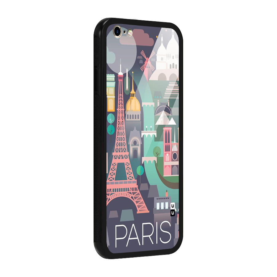 Pink Cute Tower Glass Back Case for iPhone 6 Plus 6S Plus