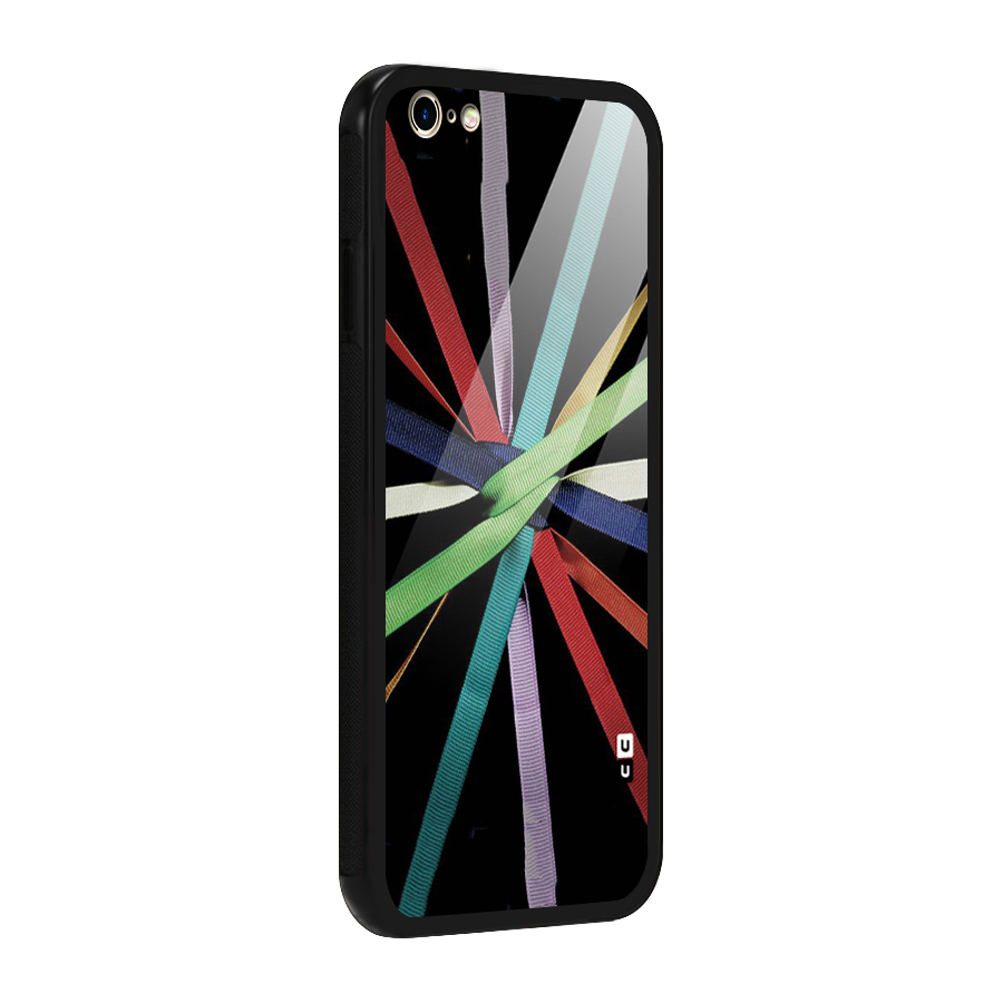 Ribbon Design Glass Back Case for iPhone 6 Plus 6S Plus