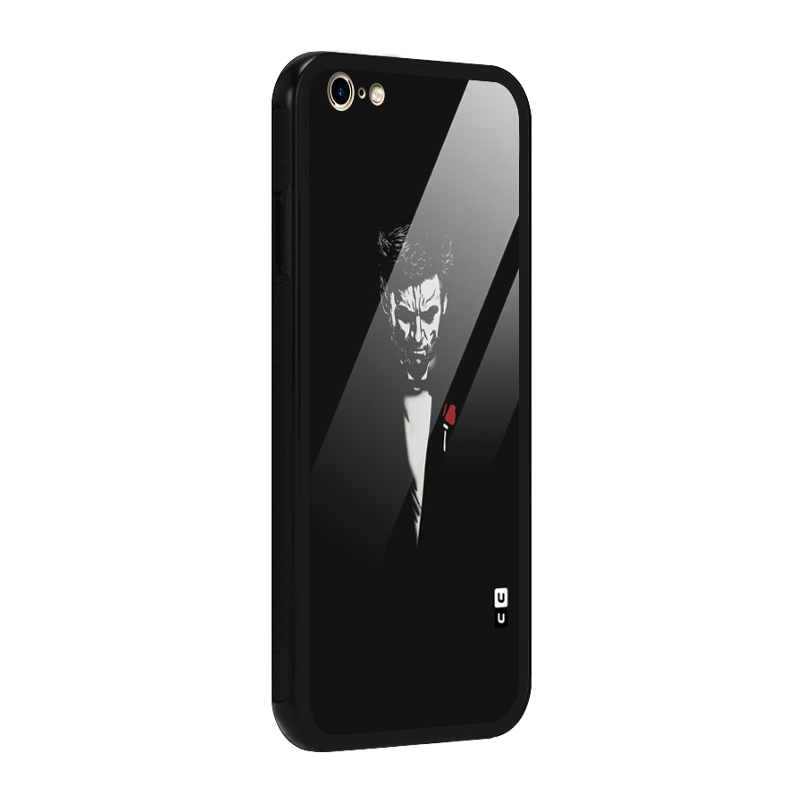 Rose Man Glass Back Case for iPhone 6 Plus 6S Plus