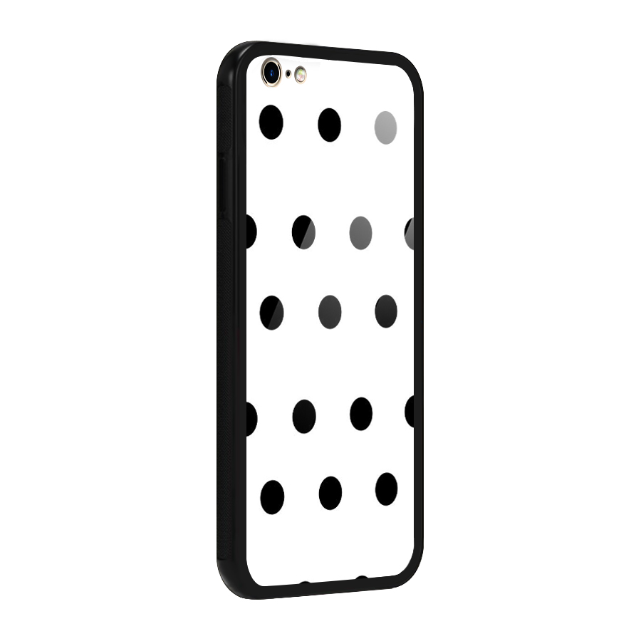 Royal Polka Dots Glass Back Case for iPhone 6 Plus 6S Plus