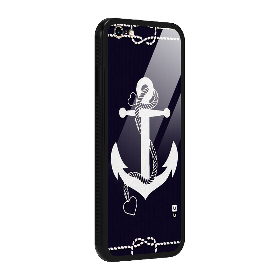 Sail Anchor Glass Back Case for iPhone 6 Plus 6S Plus