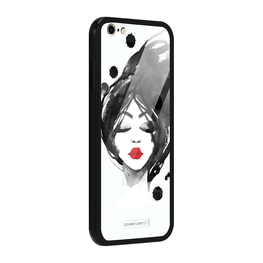 Sassy Girl Glass Back Case for iPhone 6 Plus 6S Plus