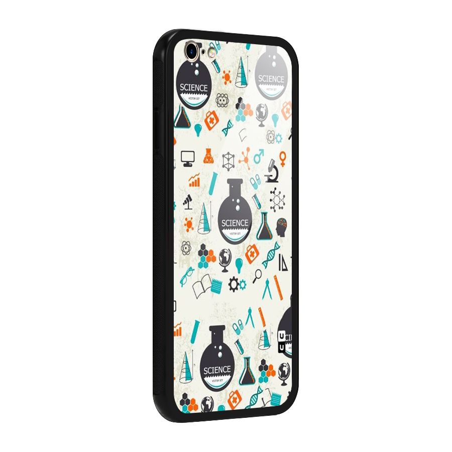 Science Side Glass Back Case for iPhone 6 Plus 6S Plus