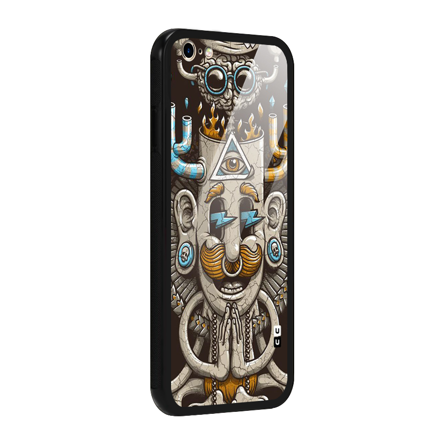 Sculpture Design Glass Back Case for iPhone 6 Plus 6S Plus