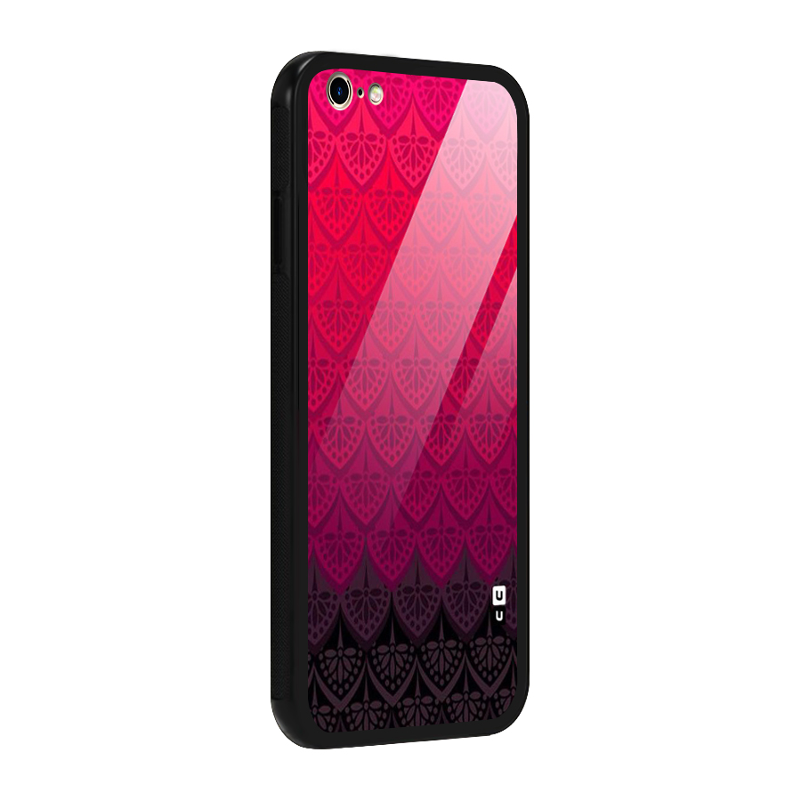 Shades Red Design Glass Back Case for iPhone 6 Plus 6S Plus