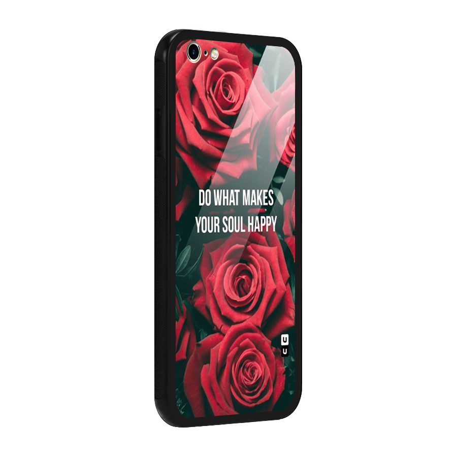 Soul Happy Glass Back Case for iPhone 6 Plus 6S Plus