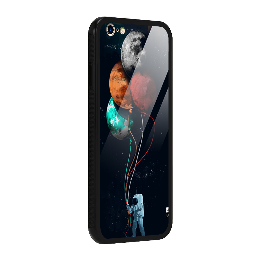 Space Balloons Glass Back Case for iPhone 6 Plus 6S Plus