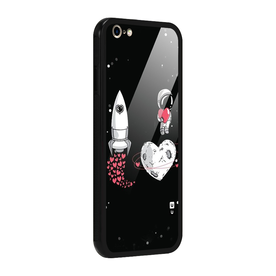 Spaceman Love Glass Back Case for iPhone 6 Plus 6S Plus