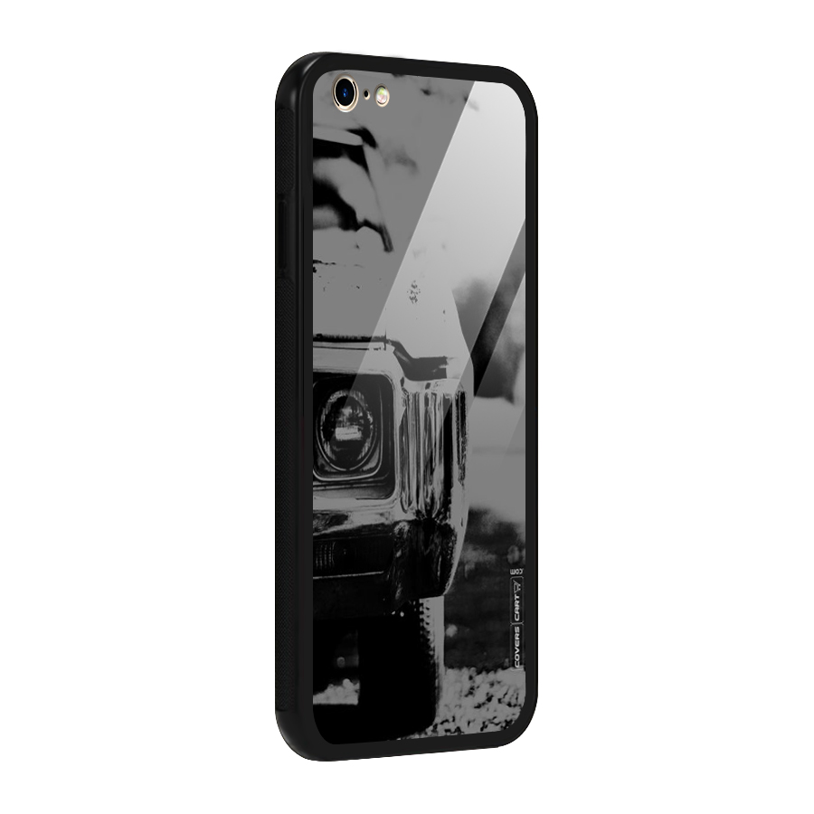 Vintage Car Black and White Glass Back Case for iPhone 6 Plus 6S Plus