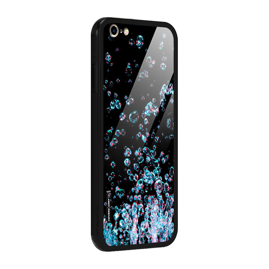 Water Droplets Glass Back Case for iPhone 6 Plus 6S Plus