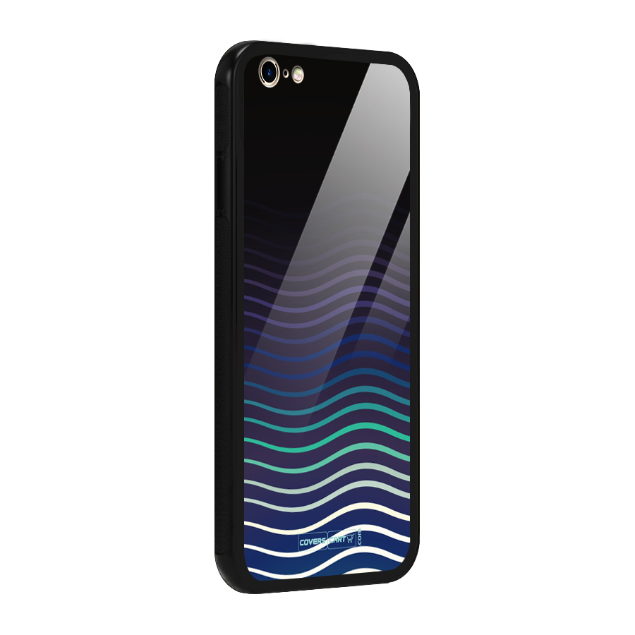 Wavy Stripes Glass Back Case for iPhone 6 Plus 6S Plus