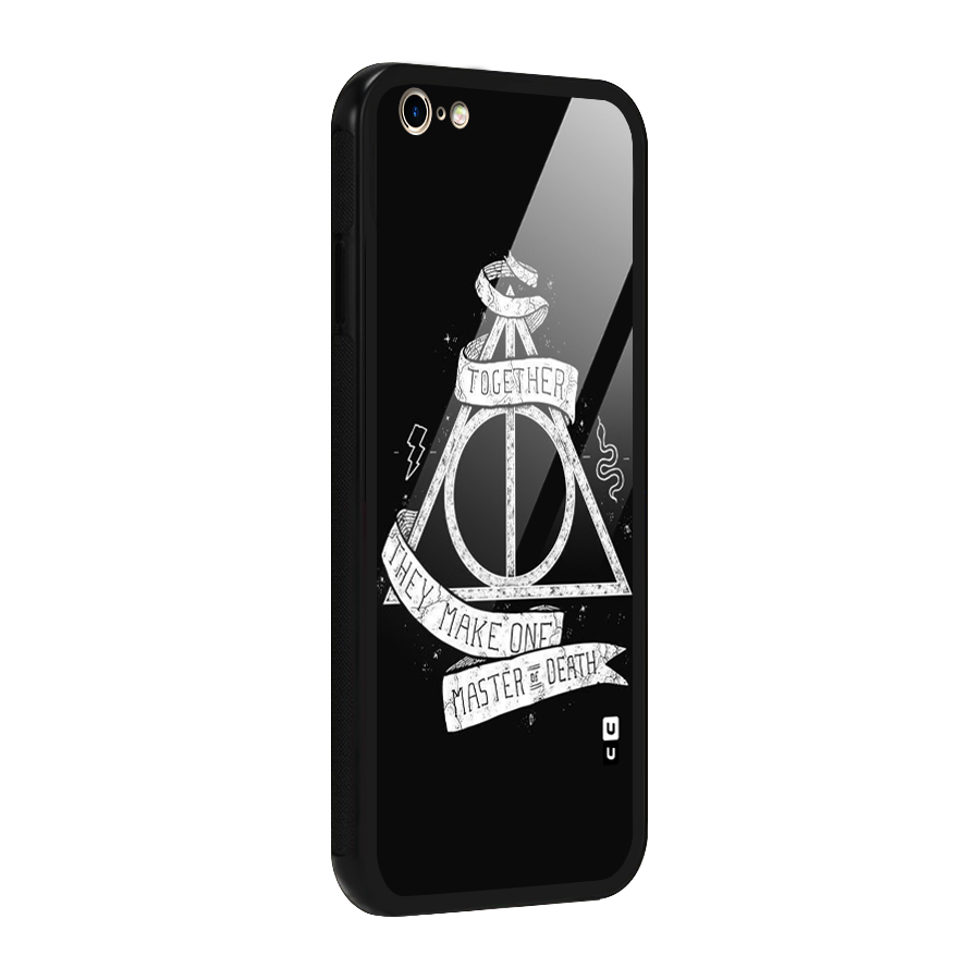 White Ribbon Glass Back Case for iPhone 6 Plus 6S Plus