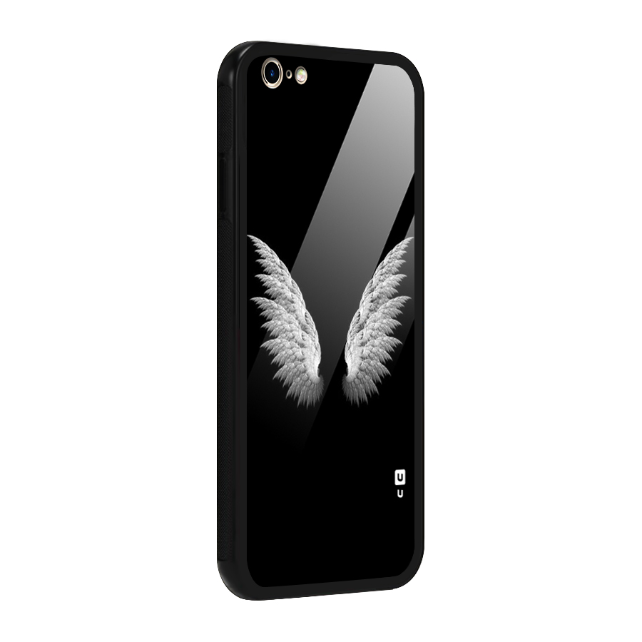 White Wings Glass Back Case for iPhone 6 Plus 6S Plus