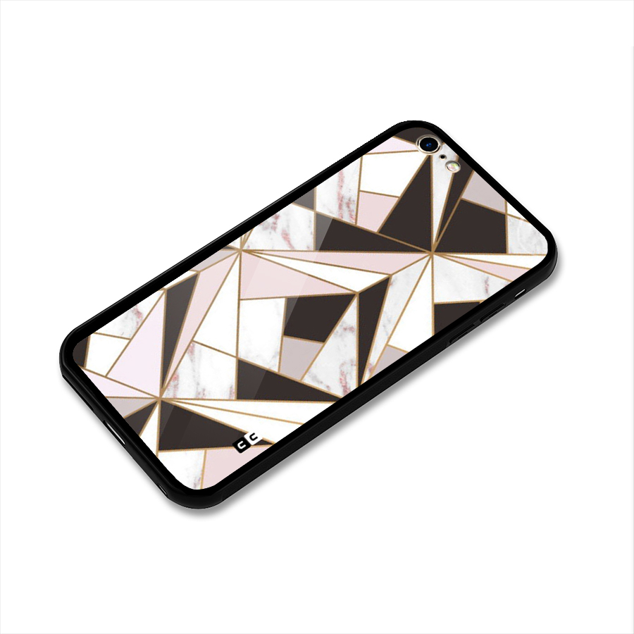 Abstract Corners Glass Back Case for iPhone 6 Plus 6S Plus
