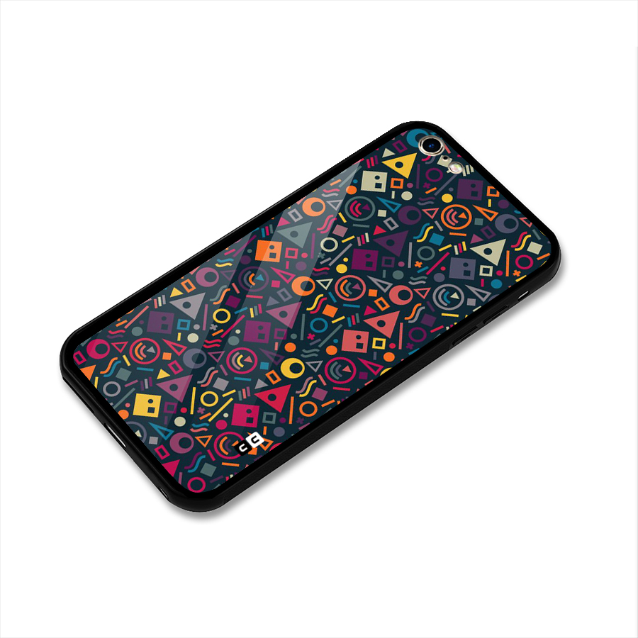 Abstract Figures Glass Back Case for iPhone 6 Plus 6S Plus