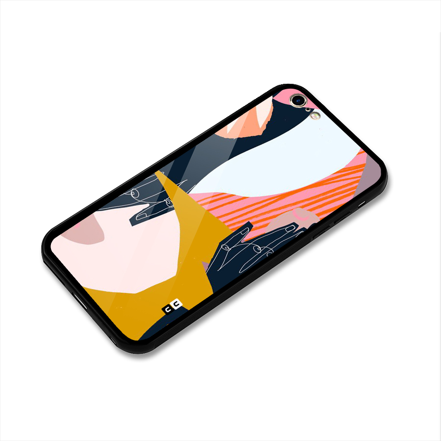Abstract Hands Glass Back Case for iPhone 6 Plus 6S Plus