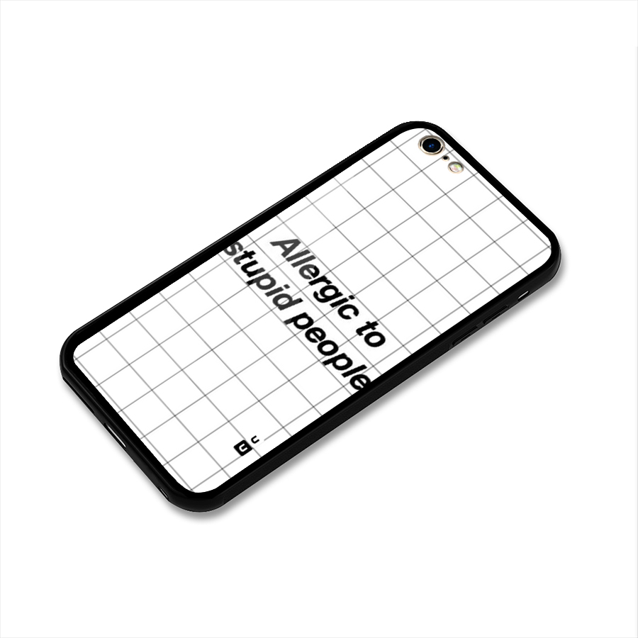 Allergic Glass Back Case for iPhone 6 Plus 6S Plus