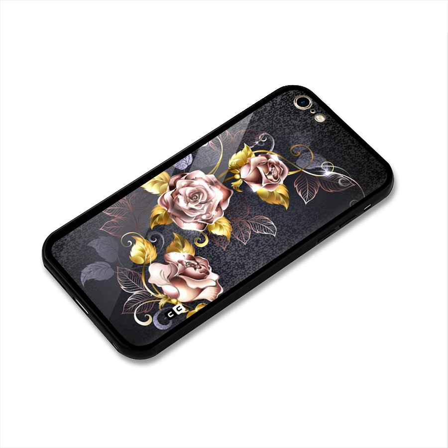 Beautiful Old Floral Design Glass Back Case for iPhone 6 Plus 6S Plus