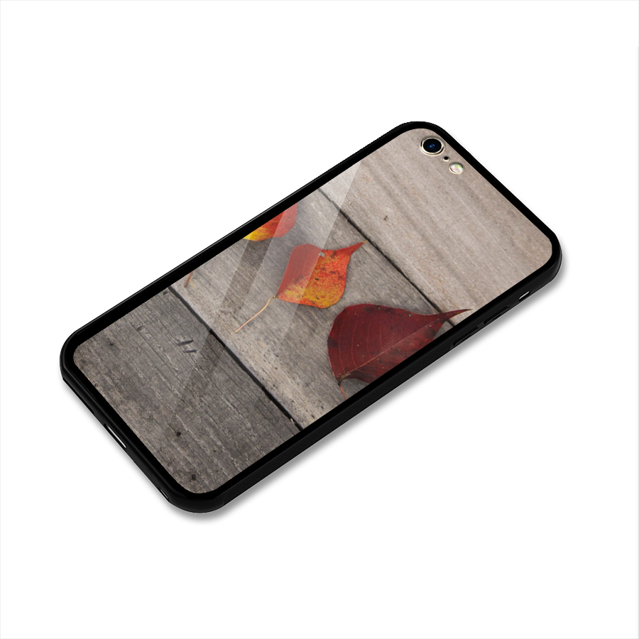 Beautiful Wood Leafs Glass Back Case for iPhone 6 Plus 6S Plus