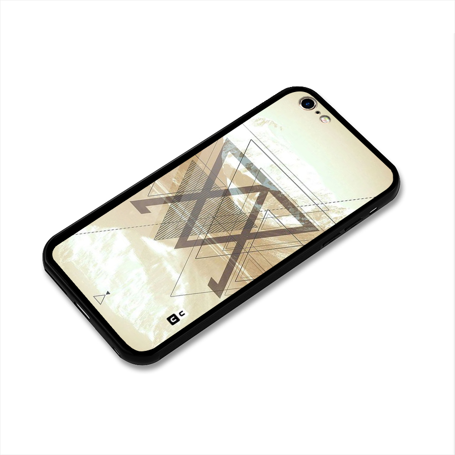 Beige View Glass Back Case for iPhone 6 Plus 6S Plus