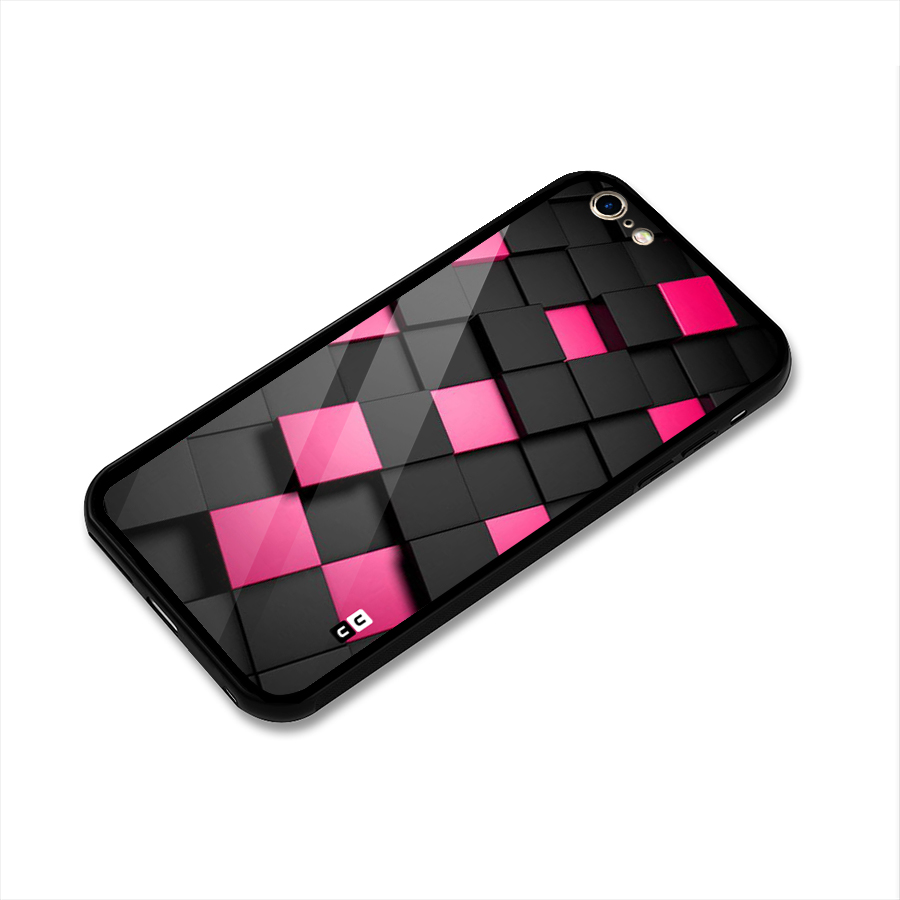 Blocks Diagonal Glass Back Case for iPhone 6 Plus 6S Plus