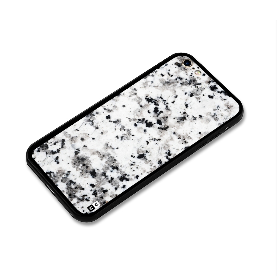 Charcoal Spots Marble Glass Back Case for iPhone 6 Plus 6S Plus