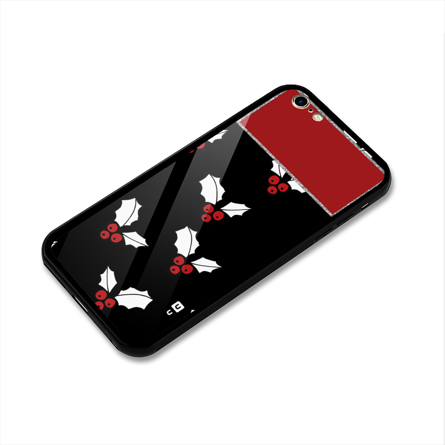 Cherry Leaf Design Glass Back Case for iPhone 6 Plus 6S Plus