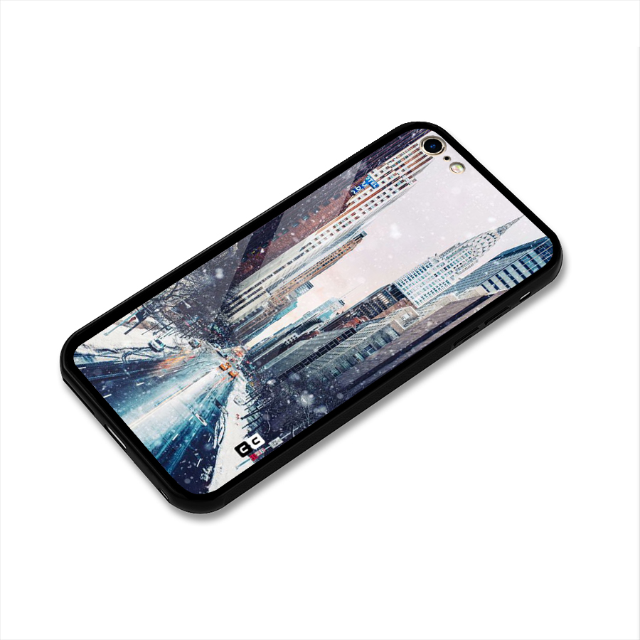 City Snow Glass Back Case for iPhone 6 Plus 6S Plus