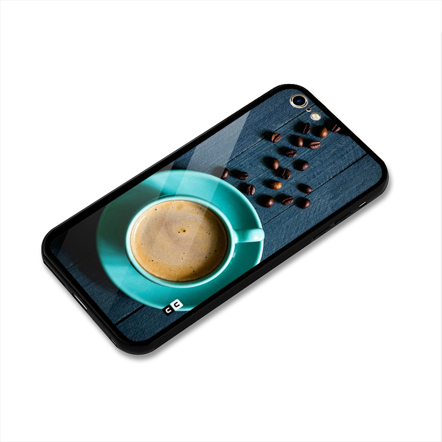 Coffee Beans and Cup Glass Back Case for iPhone 6 Plus 6S Plus